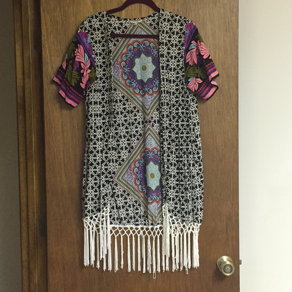 Tribal/ bohemian kimono
